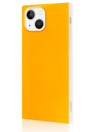Neon Orange Square iPhone Case #iPhone 13 Mini
