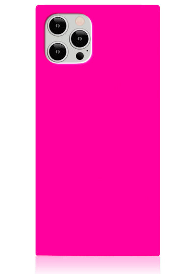 Neon Pink Square iPhone Case #iPhone 12 / iPhone 12 Pro