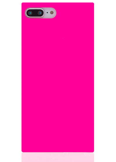Neon Pink Square iPhone Case #iPhone 7 Plus / iPhone 8 Plus