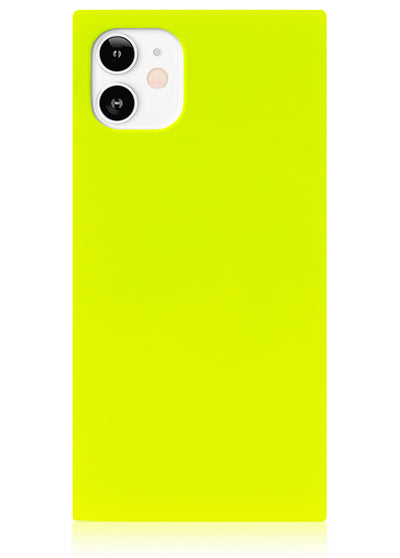 Neon Yellow Square iPhone Case #iPhone 12 Mini