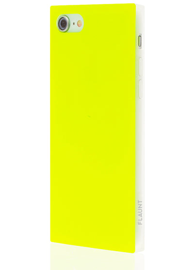 Neon Yellow Square Phone Case #iPhone 7/8/SE (2020)