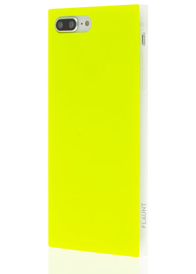 Neon Yellow Square Phone Case #iPhone 7 Plus / iPhone 8 Plus
