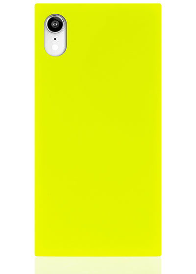 Neon Yellow Square iPhone Case #iPhone XR