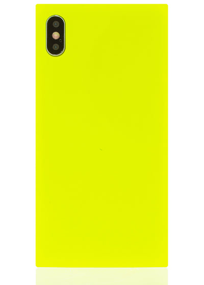 Neon Yellow Square iPhone Case #iPhone XS Max
