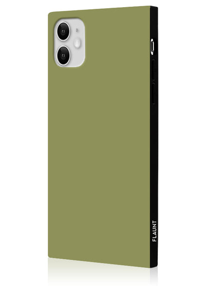Olive Green Square iPhone Case #iPhone 11