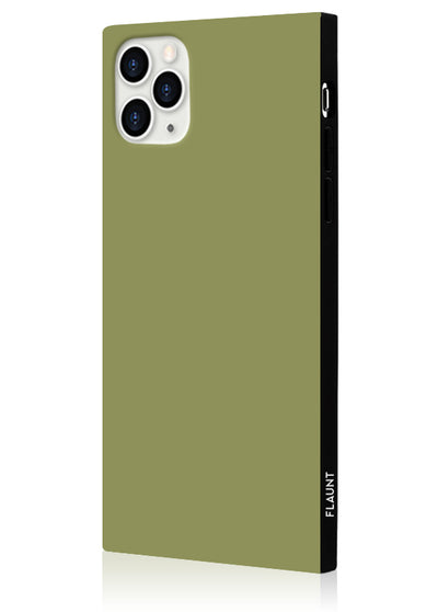 Olive Green Square iPhone Case #iPhone 11 Pro Max