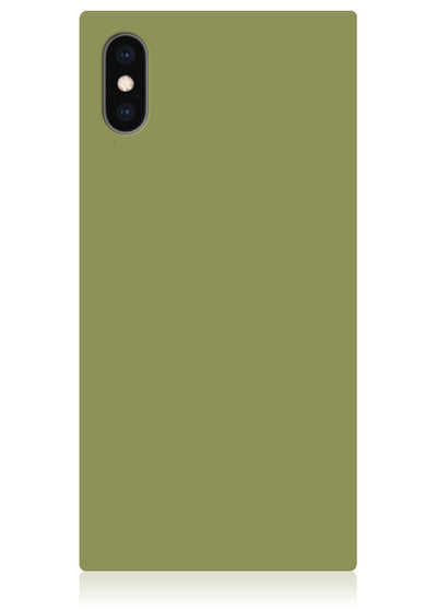 Olive Green Square iPhone Case #iPhone X / iPhone XS