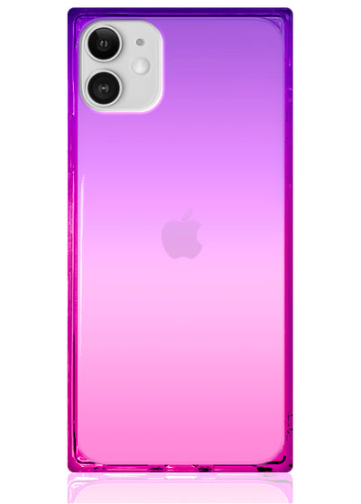 Ombre Pink and Purple Square iPhone Case #iPhone 11
