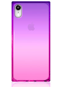 ["Ombre", "Pink", "and", "Purple", "Square", "iPhone", "Case", "#iPhone", "XR"]