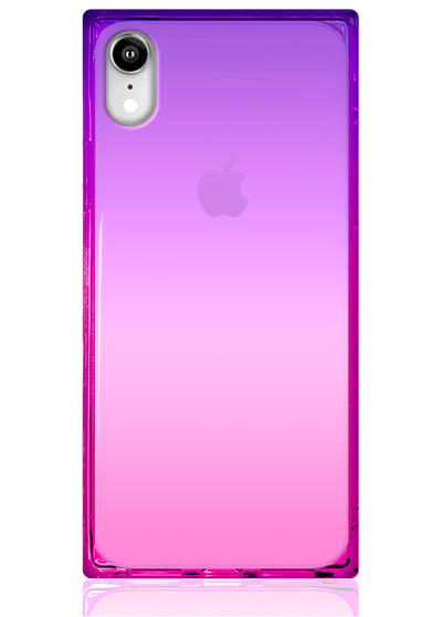Ombre Pink and Purple Square iPhone Case #iPhone XR