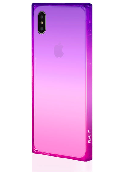 Ombre Pink and Purple Square Phone Case #iPhone XS Max