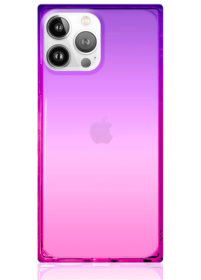 Ombre Pink and Purple Square iPhone Case #iPhone 13 Pro Max