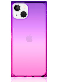 ["Ombre", "Pink", "and", "Purple", "Square", "iPhone", "Case", "#iPhone", "13"]