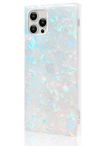 Opal Shell Square Phone Case #iPhone 12 Pro Max
