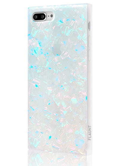 Opal Shell Square Phone Case #iPhone 7 Plus / iPhone 8 Plus