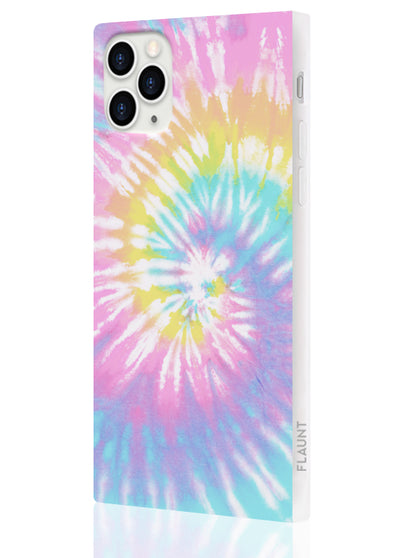 Pastel Tie Dye Square Phone Case #iPhone 11 Pro