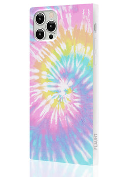 Pastel Tie Dye Square iPhone Case #iPhone 12 Pro Max