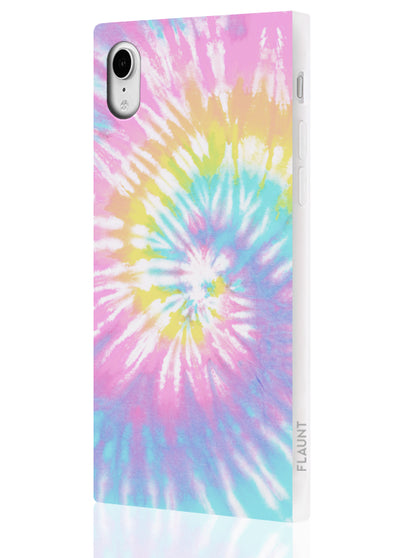 Pastel Tie Dye Square Phone Case #iPhone XR