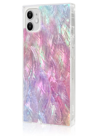 Pink Mother of Pearl Square iPhone Case #iPhone 11