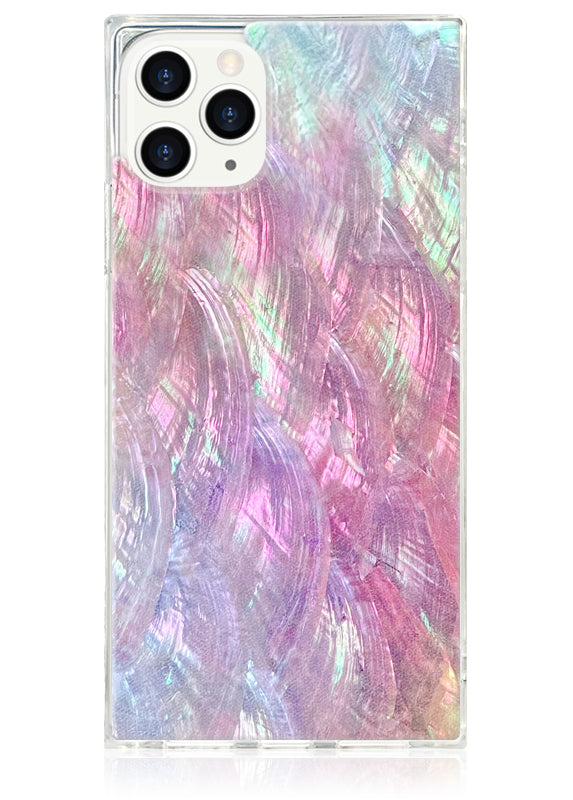 Flaunt Pink Purple Clear Ombre Square iPhone Case iPhone 11 Pro Max