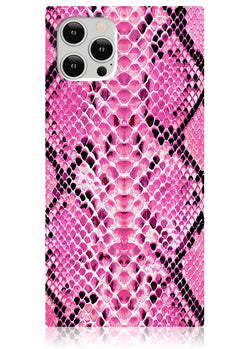 Pink Python Square iPhone Case #iPhone 12 Pro Max