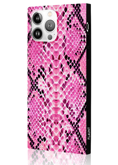 Pink Python Square iPhone Case #iPhone 13 Pro