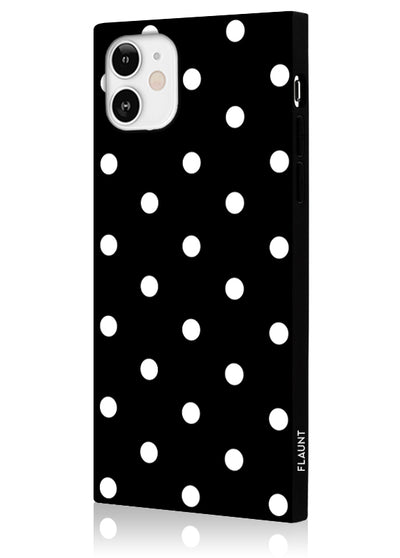 Polka Dot Square iPhone Case #iPhone 12 Mini