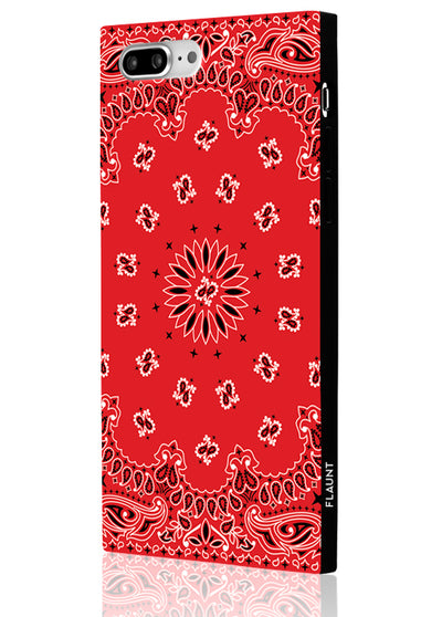 Red Bandana Square Phone Case #iPhone 7 Plus / iPhone 8 Plus
