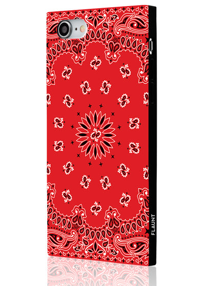 Red Bandana Square Phone Case #iPhone 7/8/SE (2020)