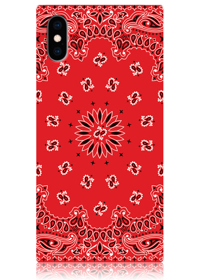 Red Bandana Square iPhone Case #iPhone X / iPhone XS