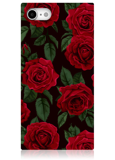 Rose Print Square iPhone Case #iPhone 7/8/SE (2020)