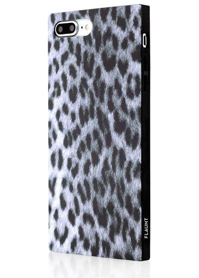 Snow Leopard Square Phone Case #iPhone 7 Plus / iPhone 8 Plus