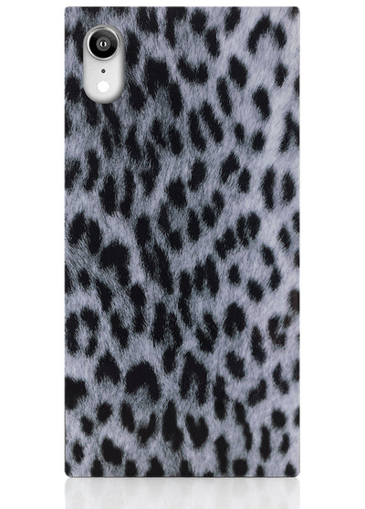 Snow Leopard Square iPhone Case #iPhone XR