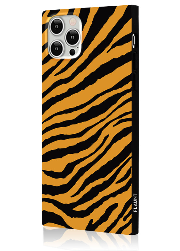 Tiger Animal Print SQUARE® iPhone Case - FLAUNT cases