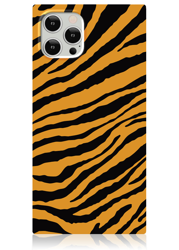 Tiger Animal Print SQUARE® iPhone Case - FLAUNT cases