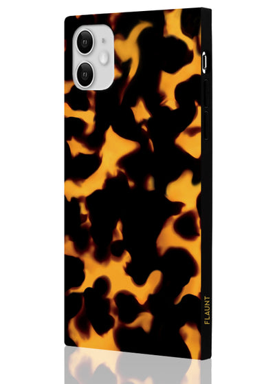 Tortoise Shell Square iPhone Case #iPhone 11