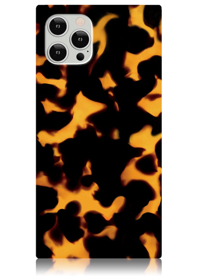 Tortoise Shell Square iPhone Case #iPhone 12 / iPhone 12 Pro