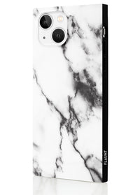 ["White", "Marble", "Square", "iPhone", "Case", "#iPhone", "13"]