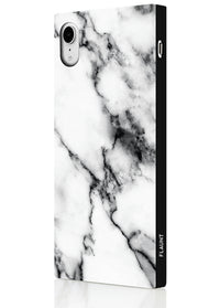 ["White", "Marble", "Square", "Phone", "Case", "#iPhone", "XR"]