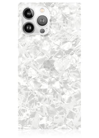 ["White", "Pearl", "Square", "iPhone", "Case", "#iPhone", "13", "Pro"]