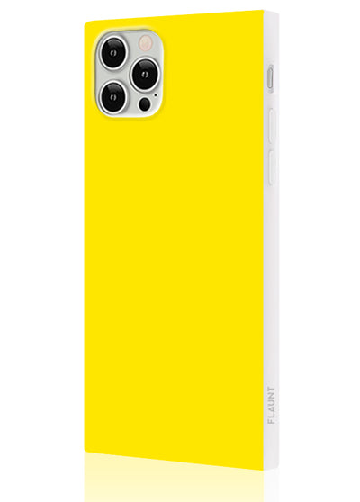 FLAUNT SQUARE Yellow iPhone Case FLAUNT SQUARE Yellow iPhone Case