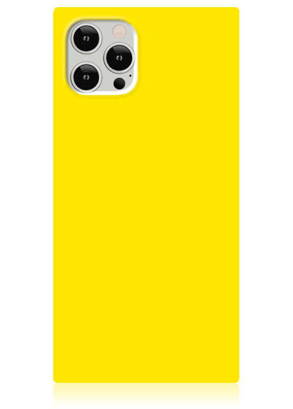 iPhone 13 Pro Max Case Square Neutral Plain Color (White)
