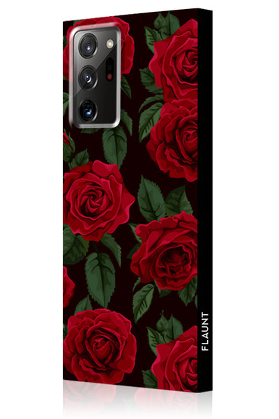 Rose Print Square Samsung Galaxy Case #Galaxy Note20 Ultra