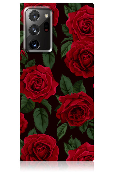 Rose Print Square Samsung Galaxy Case #Galaxy Note20 Ultra
