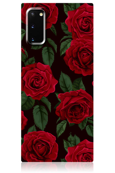 Rose Print Square Samsung Galaxy Case #Galaxy S20