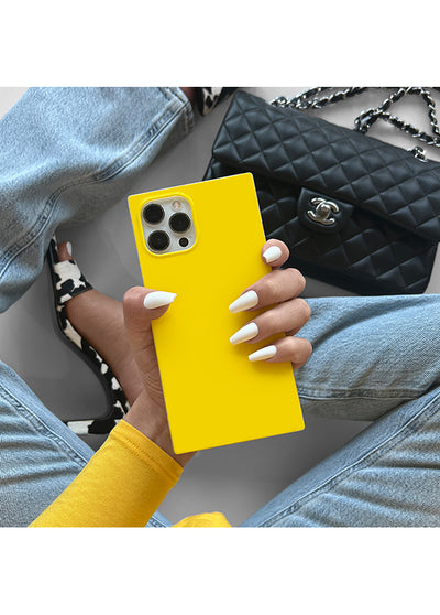 Yellow SQUARE iPhone Case