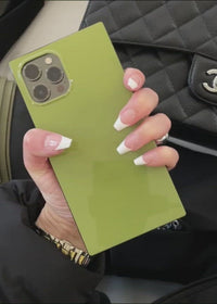 ["Olive", "Green", "SQUARE", "iPhone", "Case"]